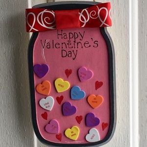 VALENTINES DAY DOOR HANGER-handmade